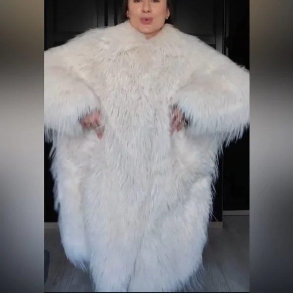 Zara faux fur coat limited edition